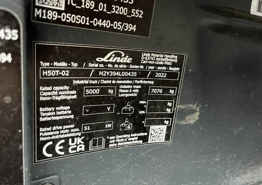 Linde H50T-02 - Gázüzemű targonca: 4 kép. Linde H50T-02 - Gázüzemű targonca: 4 kép.