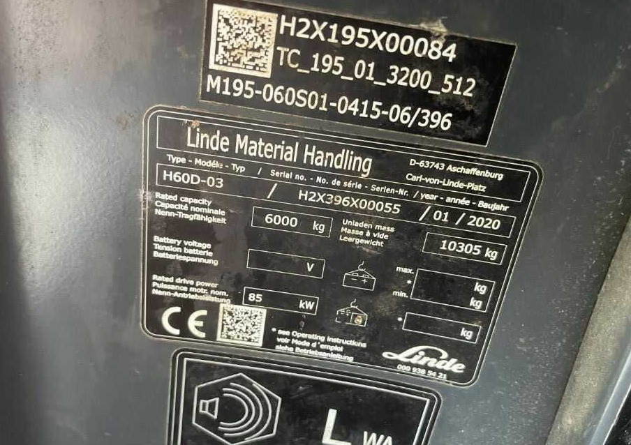Linde H60D-03 - Dízel targonca: 4 kép. Linde H60D-03 - Dízel targonca: 4 kép.