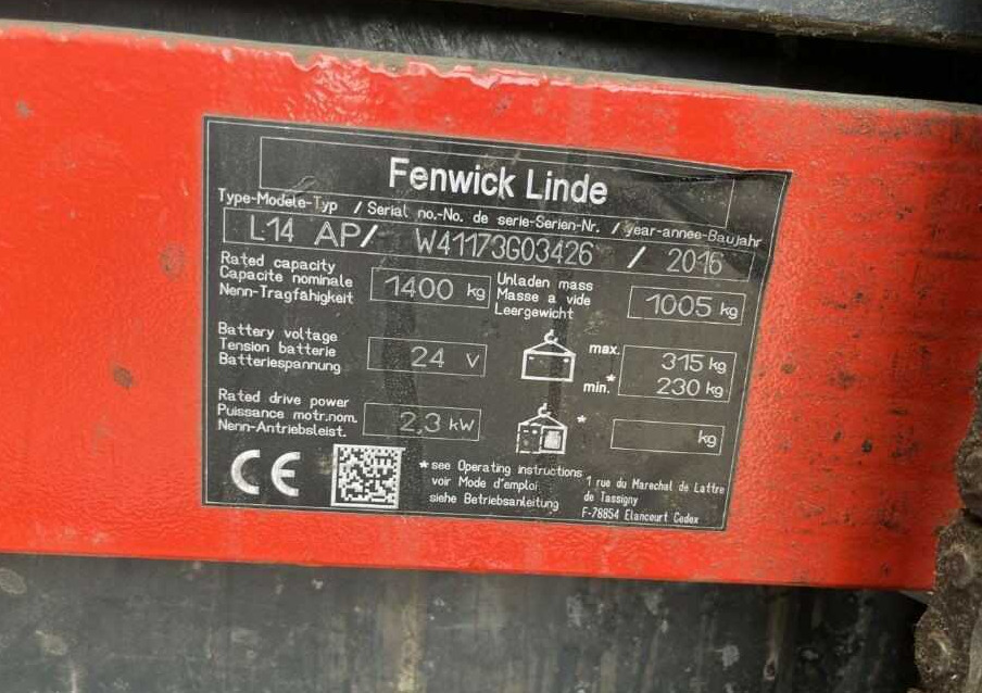 Linde L14lAP - Emelőtargoncá: 4 kép. Linde L14lAP - Emelőtargoncá: 4 kép.