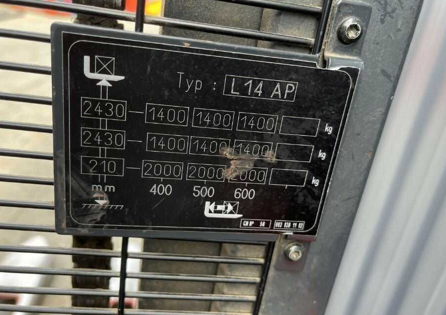 Linde L14lAP - Emelőtargoncá: 5 kép. Linde L14lAP - Emelőtargoncá: 5 kép.