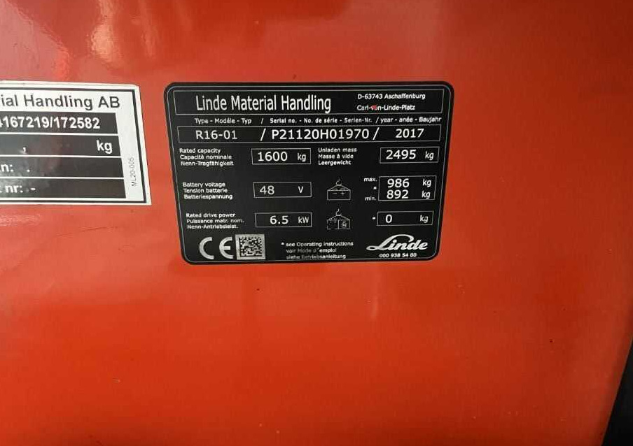 Linde R16-01 - Tolóoszlopos targoncá: 4 kép. Linde R16-01 - Tolóoszlopos targoncá: 4 kép.