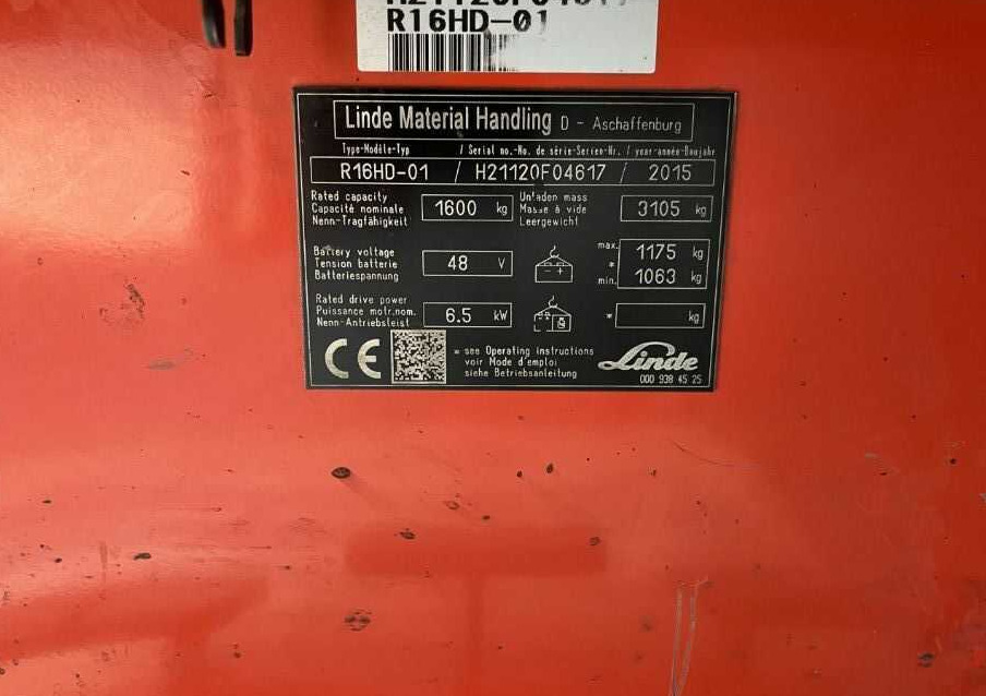Linde R16HD-01 - Tolóoszlopos targoncá: 4 kép. Linde R16HD-01 - Tolóoszlopos targoncá: 4 kép.