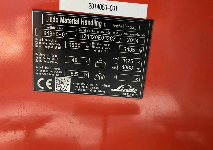 Linde R16HD-01 - Tolóoszlopos targoncá: 4 kép. Linde R16HD-01 - Tolóoszlopos targoncá: 4 kép.