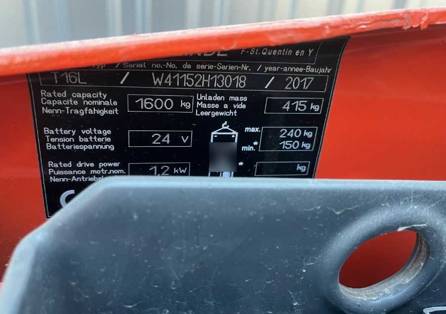 Linde T16L - Kézi raklapemelő: 4 kép. Linde T16L - Kézi raklapemelő: 4 kép.