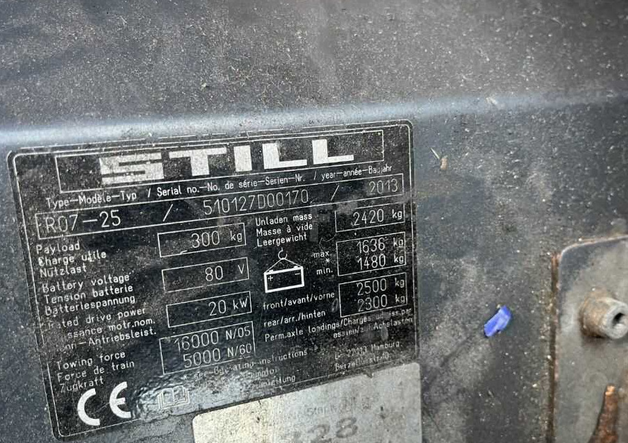 Still R07-25 - Elektromos vontató: 4 kép. Still R07-25 - Elektromos vontató: 4 kép.