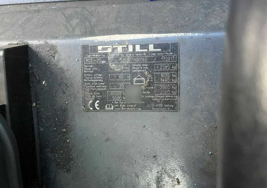 Still R07-25 - Elektromos vontató: 4 kép. Still R07-25 - Elektromos vontató: 4 kép.