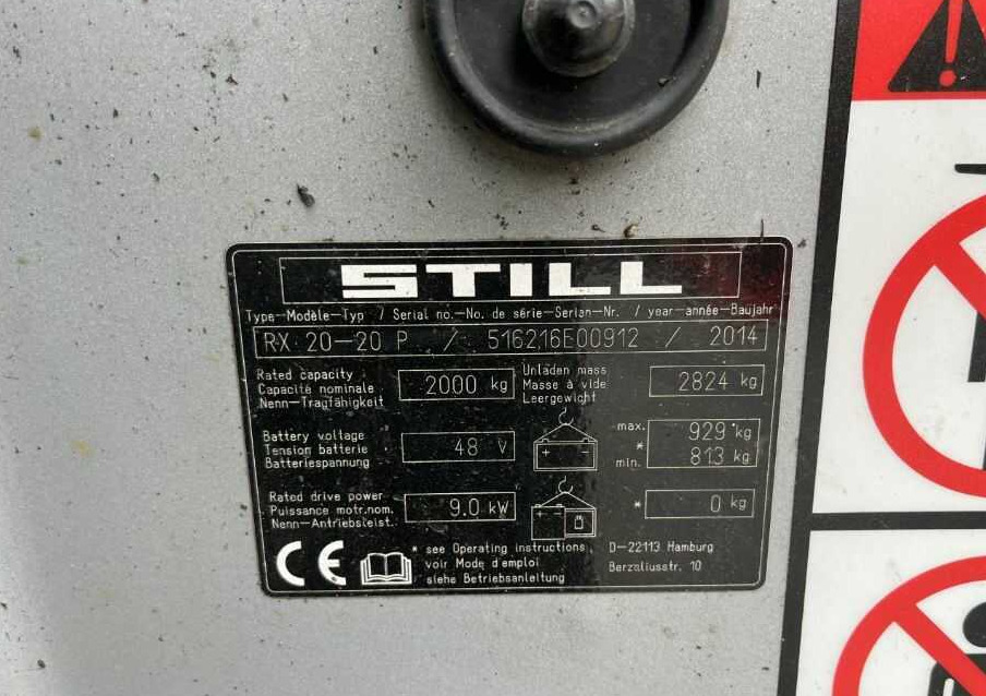 Still RX20-20P - Elektromos targonca: 4 kép. Still RX20-20P - Elektromos targonca: 4 kép.
