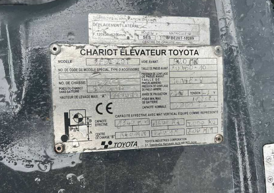 Toyota 8FBE20T - Elektromos targonca: 4 kép. Toyota 8FBE20T - Elektromos targonca: 4 kép.