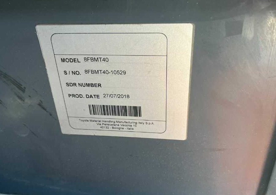 Toyota 8FBMT40 - Elektromos targonca: 4 kép. Toyota 8FBMT40 - Elektromos targonca: 4 kép.