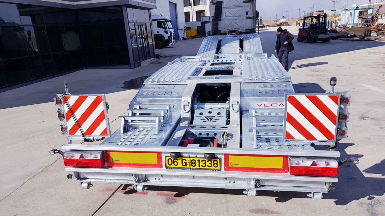 Félpótkocsi autószállító ALPHAMAX 3 AXLE TRUCK TRANSPORTER VEGA TRAILER: 9 kép.