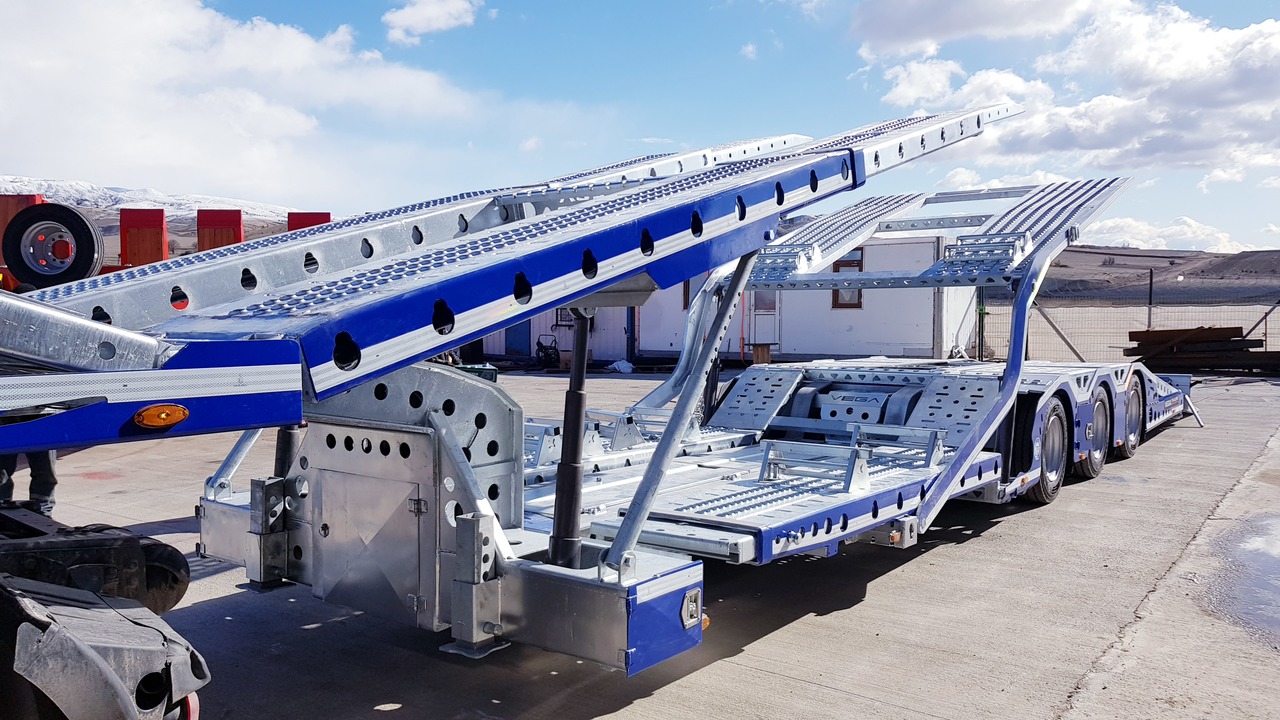 Félpótkocsi autószállító ALPHAMAX 3 AXLE TRUCK TRANSPORTER VEGA TRAILER: 7 kép.
