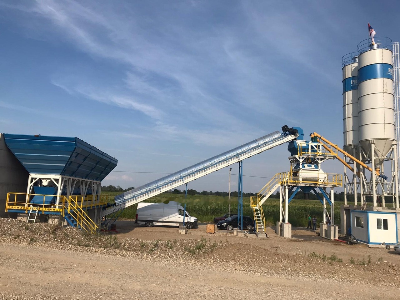 PROMAX STATIONARY CONCRETE PLANT S100-TWN (100m3/h) - Betonüzem: 1 kép. PROMAX STATIONARY CONCRETE PLANT S100-TWN (100m3/h) - Betonüzem: 1 kép.