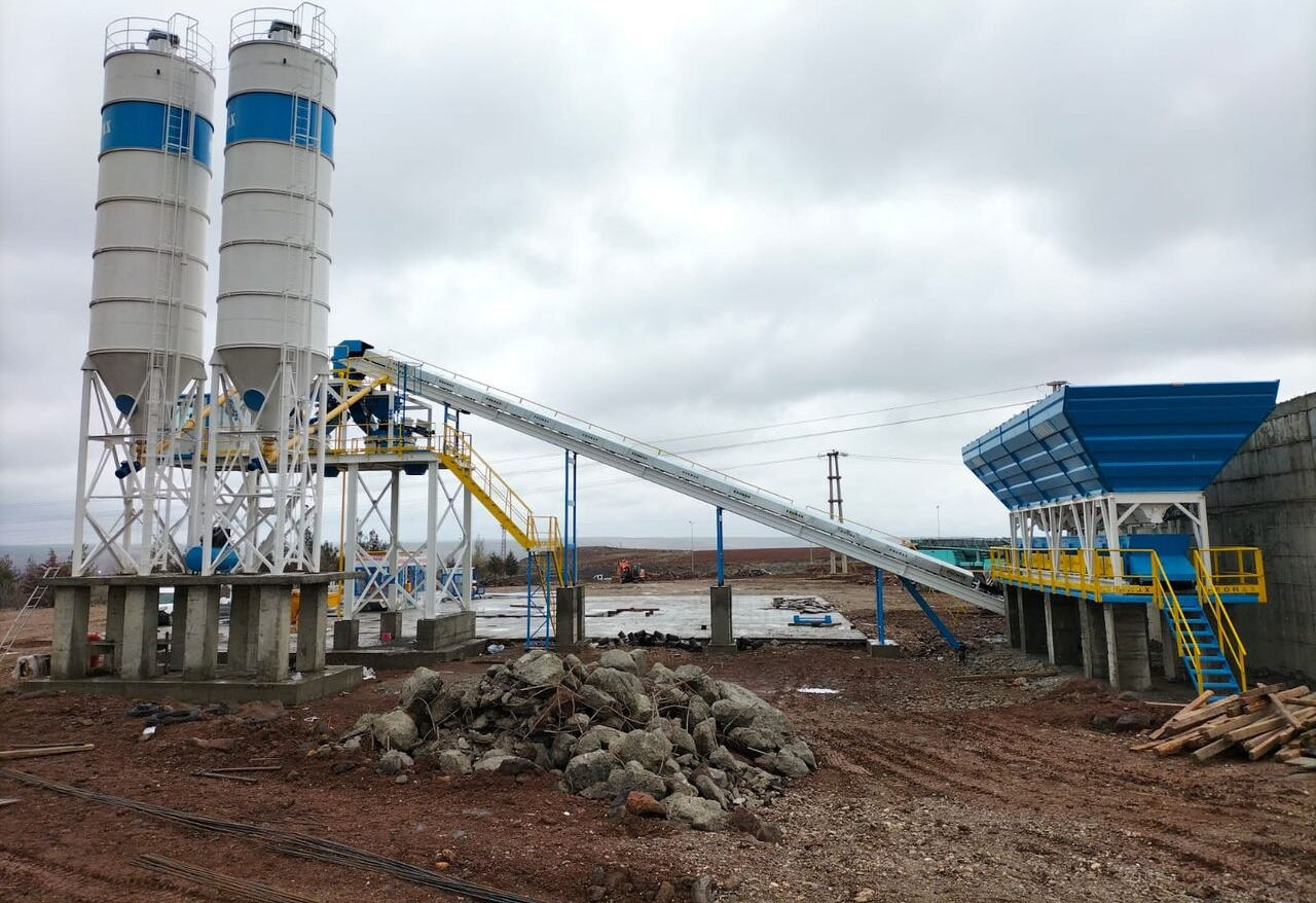 Promax Stationary Concrete Batching Plant with Double Planetary Mixer - Betonüzem: 3 kép. Promax Stationary Concrete Batching Plant with Double Planetary Mixer - Betonüzem: 3 kép.
