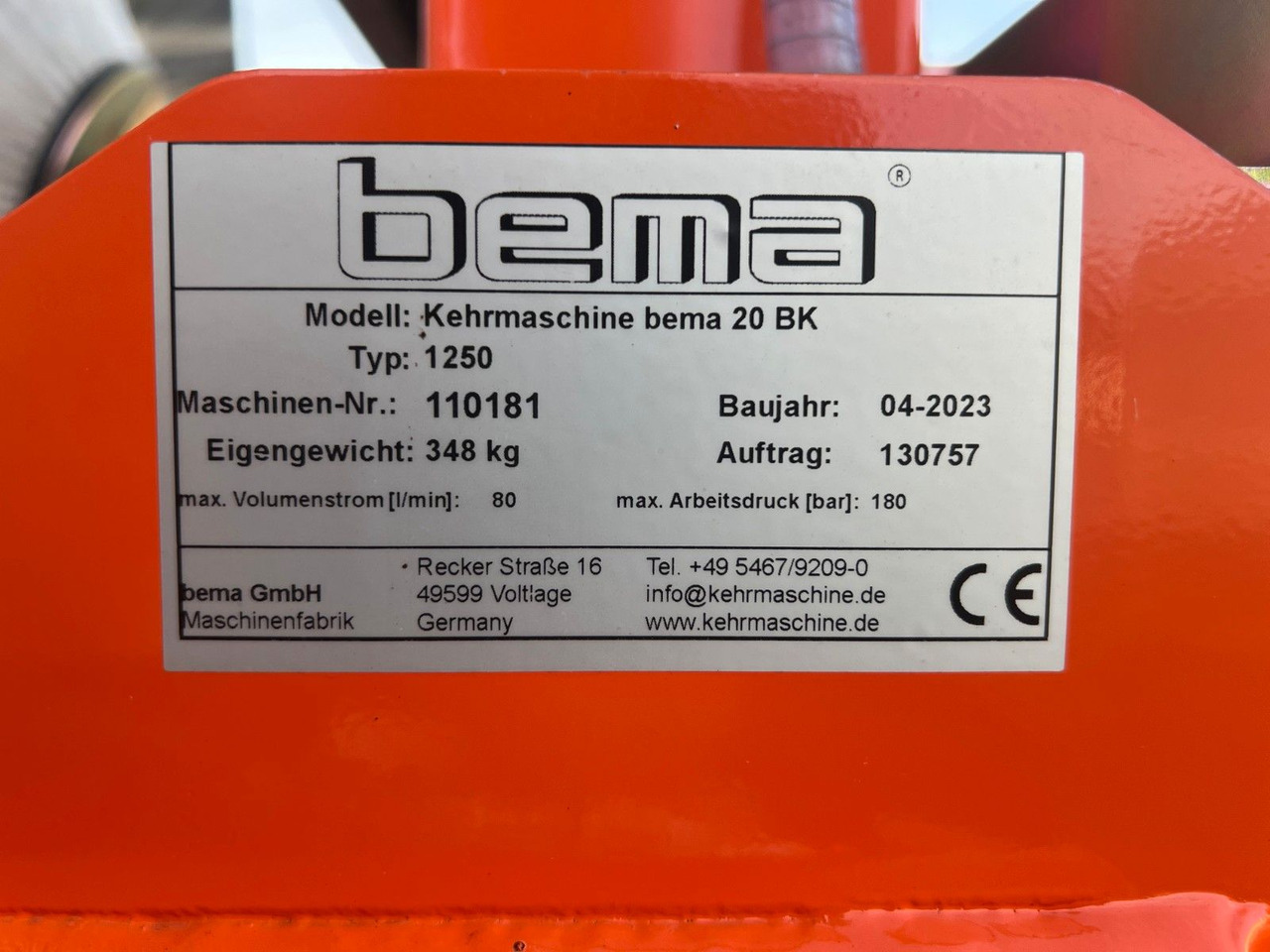 Ferde seprő Bema 20 BK Kehrmaschine / Kramer 5040 / 2023: 16 kép.