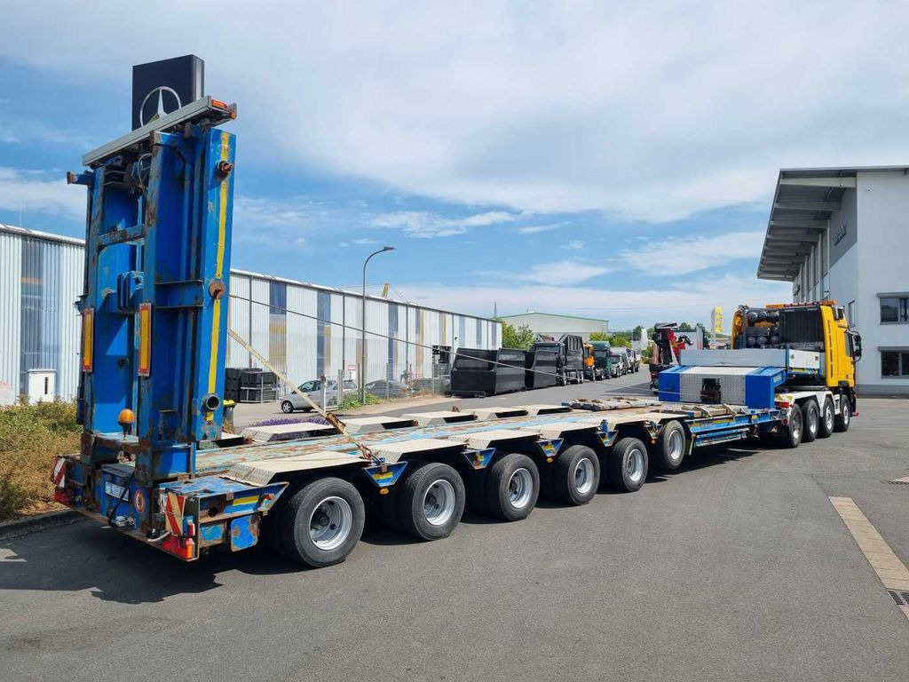 Goldhofer STZ-H6-57/80A Teleskop-Tieflader Waggontransport Goldhofer STZ-H6-57/80A Teleskop-Tieflader Waggontransport - Félpótkocsi mélybölcsős: 3 kép. Goldhofer STZ-H6-57/80A Teleskop-Tieflader Waggontransport Goldhofer STZ-H6-57/80A Teleskop-Tieflader Waggontransport - Félpótkocsi mélybölcsős: 3 kép.