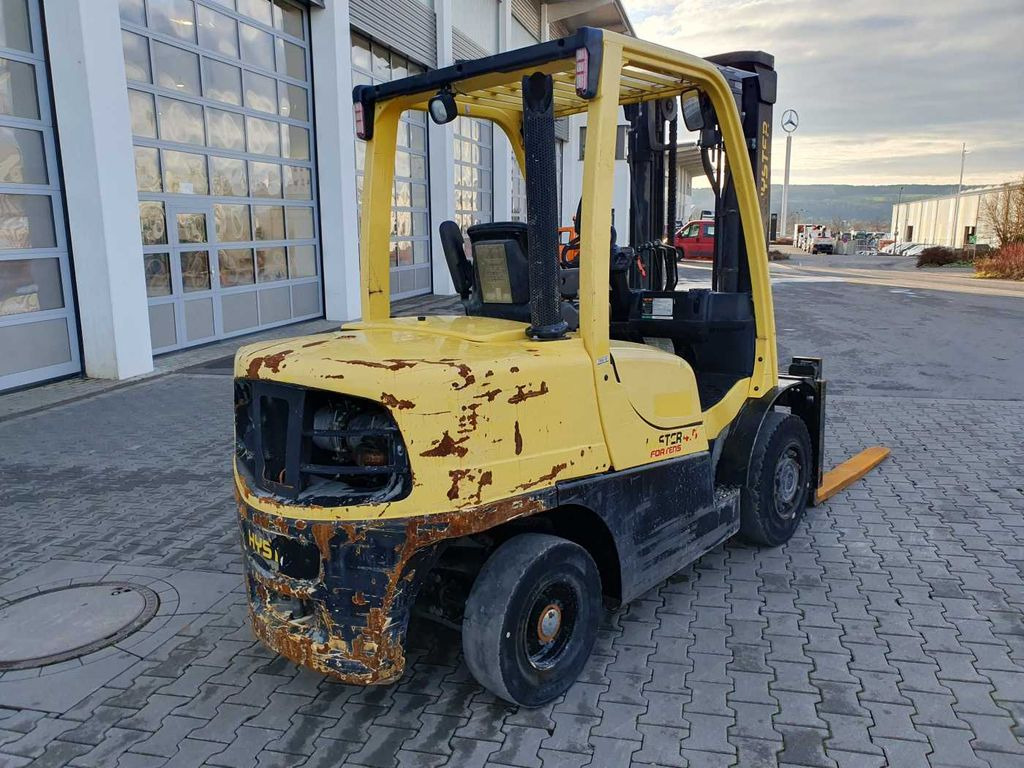 Hyster H4.5 FT S5 / Duplex: 3.40m / nur 3.366h! / SS - Dízel targonca: 4 kép. Hyster H4.5 FT S5 / Duplex: 3.40m / nur 3.366h! / SS - Dízel targonca: 4 kép.