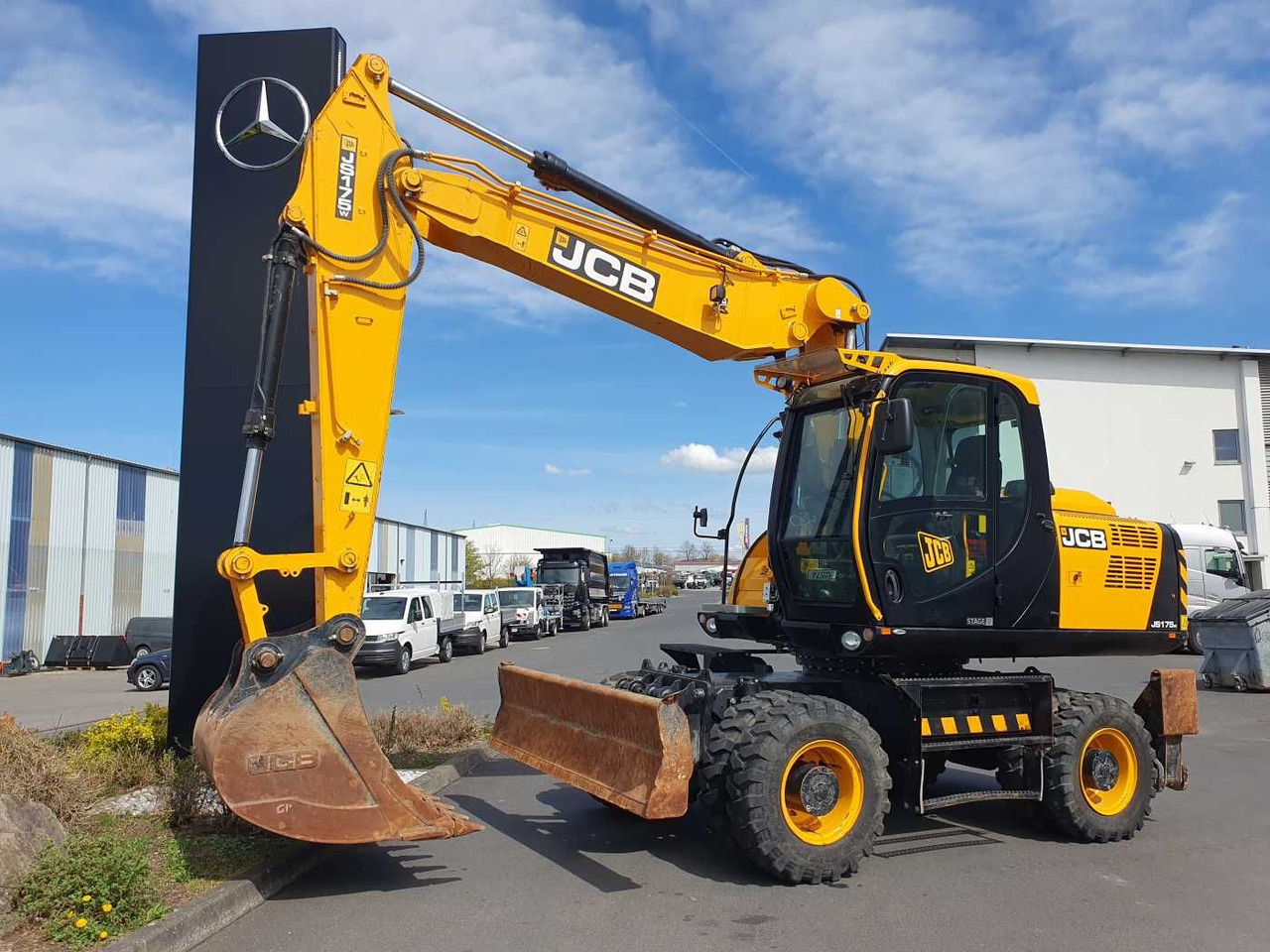 JCB JS 175 W / 2024 / nur 622h! / 1x Tieflöffel - Gumikerekes kotró: 1 kép. JCB JS 175 W / 2024 / nur 622h! / 1x Tieflöffel - Gumikerekes kotró: 1 kép.