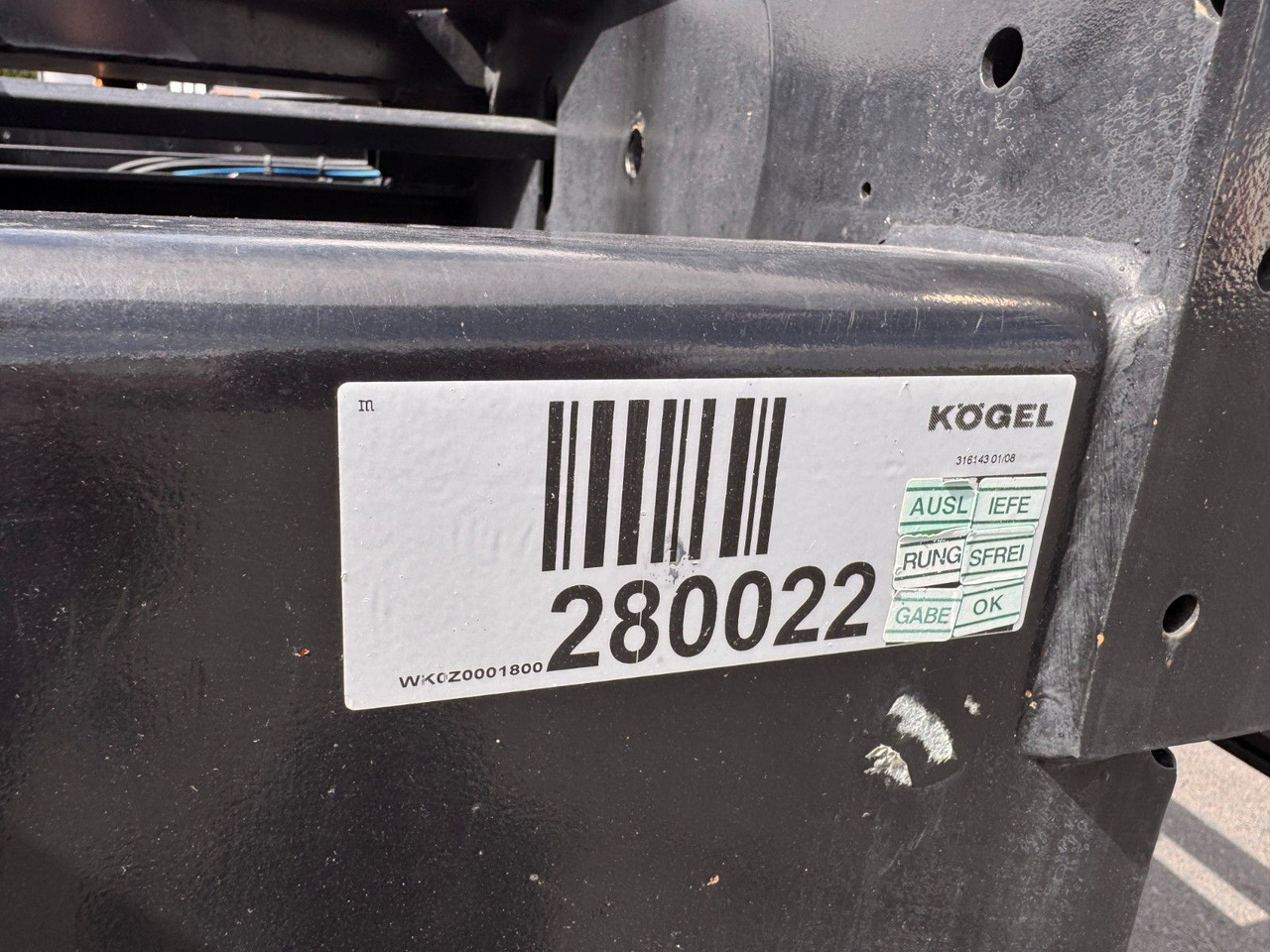 Kögel ZW 18 Lafette SAF Achsen 15.910kg Nutzlast lízing Kögel ZW 18 Lafette SAF Achsen 15.910kg Nutzlast: 26 kép.