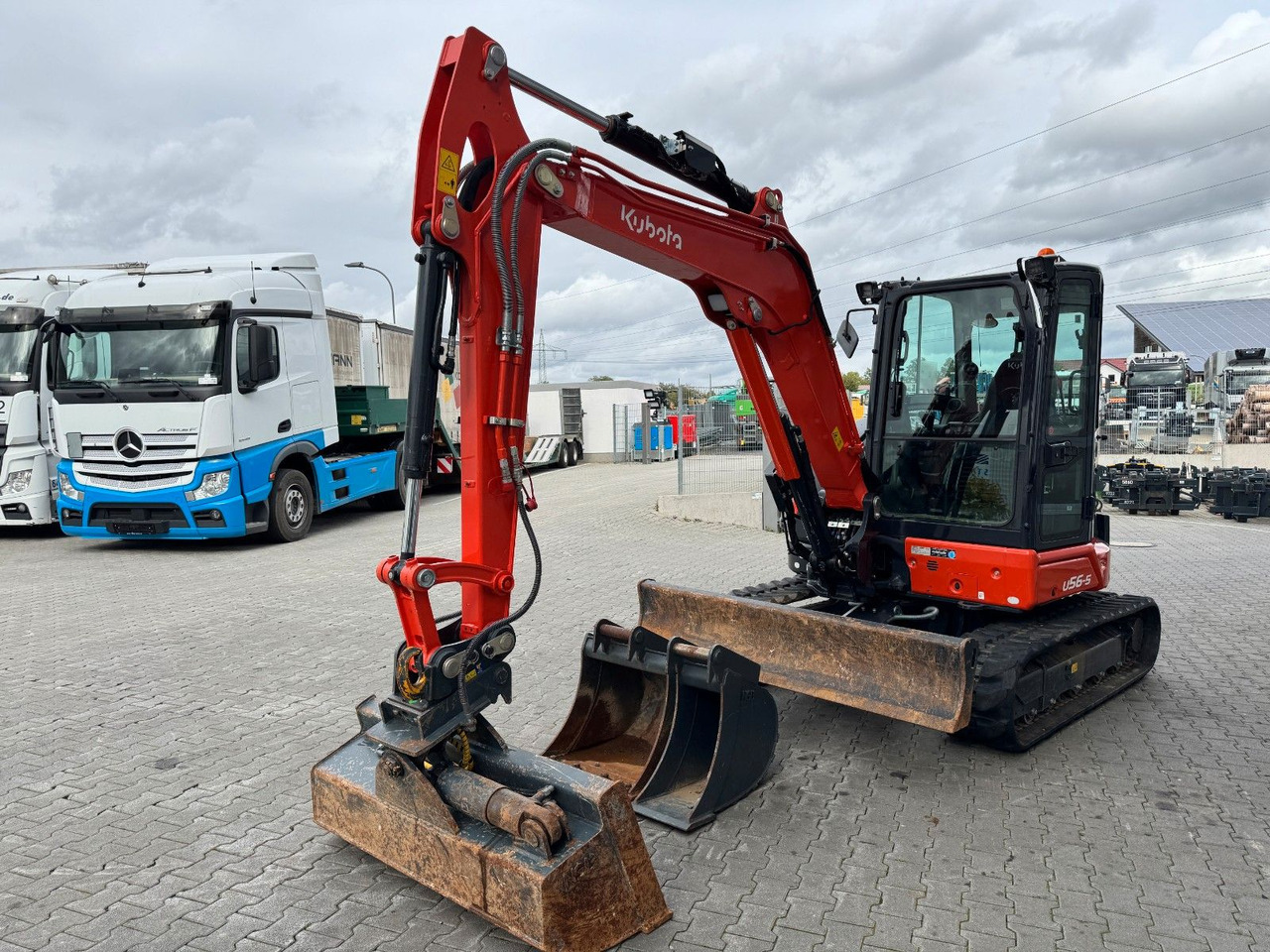 Kubota U56-5 / MS03 / nur 190h! / Löffelpaket - Minikotró: 5 kép. Kubota U56-5 / MS03 / nur 190h! / Löffelpaket - Minikotró: 5 kép.
