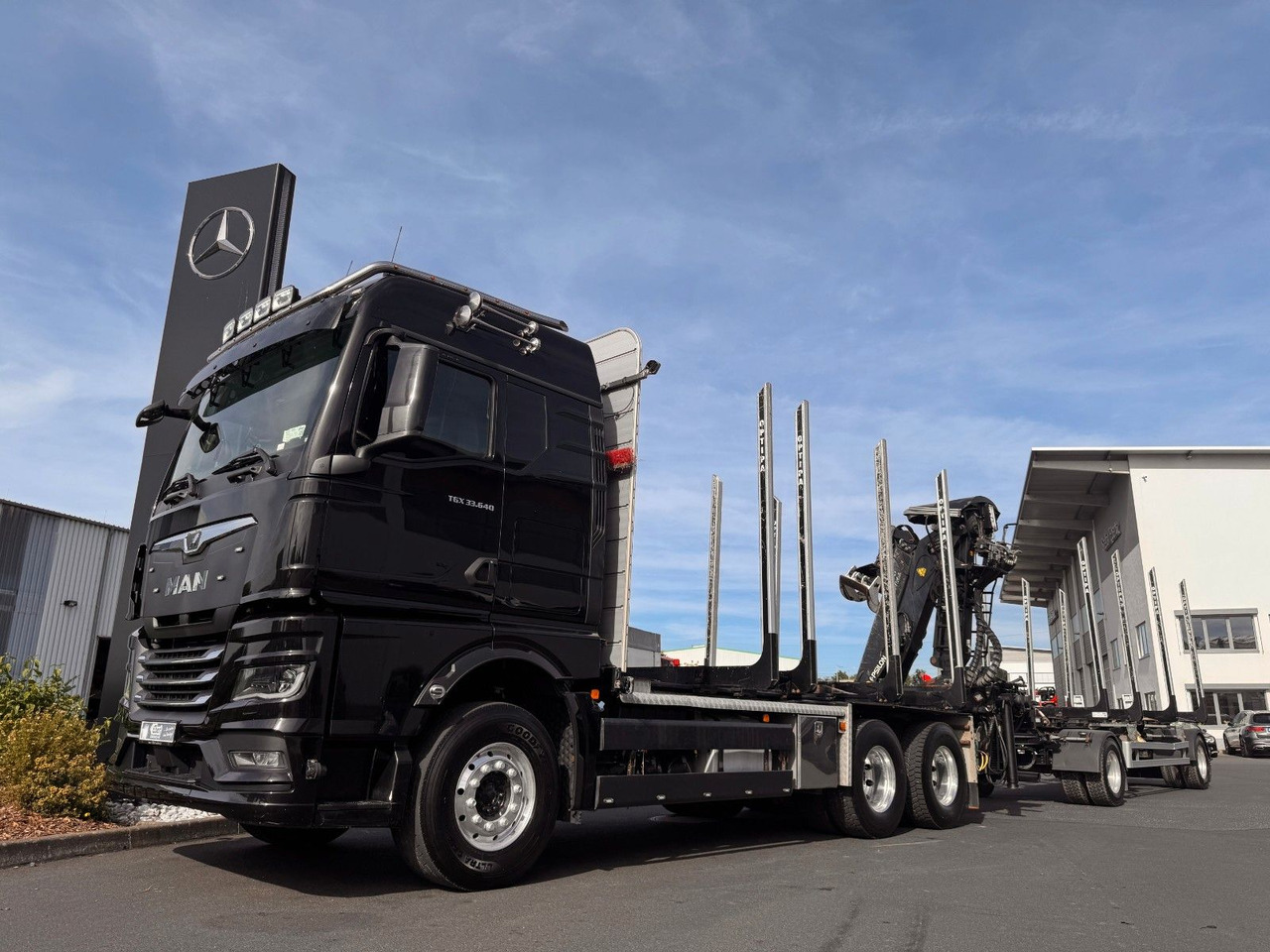 MAN TGX 33.640 6x4 BL Palfinger Q150Z96 - Rönkszállító teherautó, Darus autó: 1 kép. MAN TGX 33.640 6x4 BL Palfinger Q150Z96 - Rönkszállító teherautó, Darus autó: 1 kép.