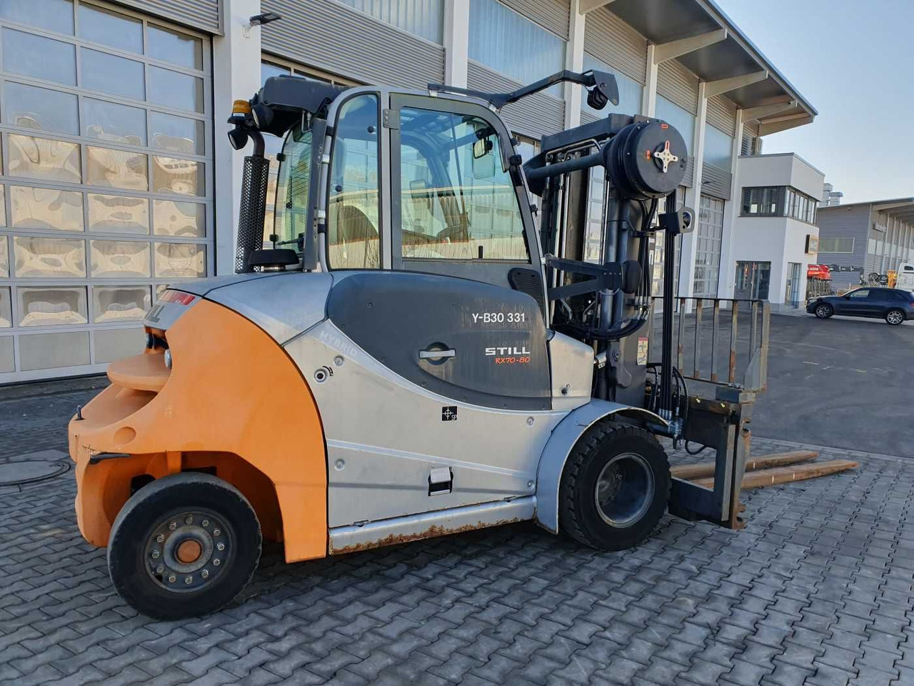 Still RX70-80 / Duplex: 4.70m! / Zinkenversteller / SS - Dízel targonca: 2 kép. Still RX70-80 / Duplex: 4.70m! / Zinkenversteller / SS - Dízel targonca: 2 kép.