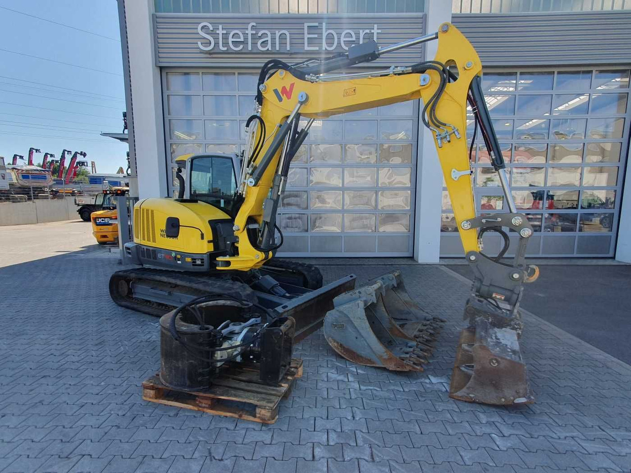 Wacker ET90 / HS08 / nur 1.244h! / Greifer/ Löffelpaket - Minikotró: 1 kép. Wacker ET90 / HS08 / nur 1.244h! / Greifer/ Löffelpaket - Minikotró: 1 kép.