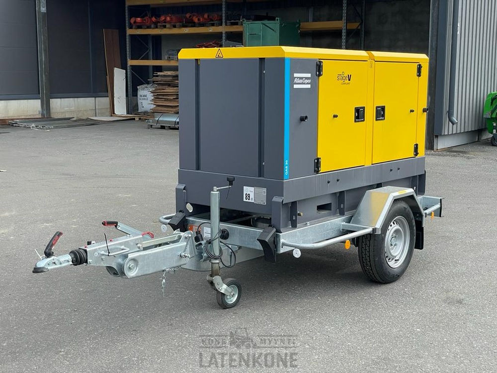 Atlas Copco QAS 30 50 Hz Generaattori StageV vetovarustuksella - Áramfejlesztő: 5 kép. Atlas Copco QAS 30 50 Hz Generaattori StageV vetovarustuksella - Áramfejlesztő: 5 kép.