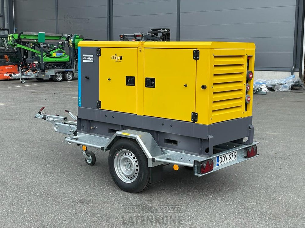 Áramfejlesztő Atlas Copco QAS 30 50 Hz Generaattori StageV vetovarustuksella: 7 kép.