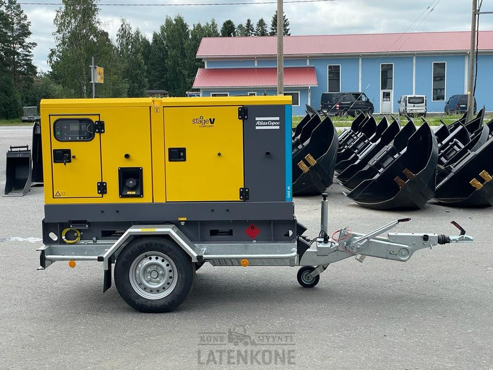 Atlas Copco QAS 45 50 Hz Generaattori StageV vetovarustuksella - Áramfejlesztő: 2 kép. Atlas Copco QAS 45 50 Hz Generaattori StageV vetovarustuksella - Áramfejlesztő: 2 kép.