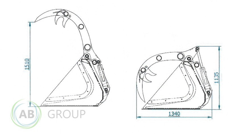 ArkMET silage crocodile bucket XXL A403.220, 2.2 m - Rakodókanál - Mezőgazdasági gépek: 4 kép. ArkMET silage crocodile bucket XXL A403.220, 2.2 m - Rakodókanál - Mezőgazdasági gépek: 4 kép.