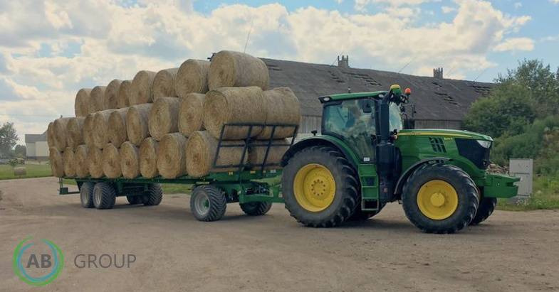 Dinapolis bale trailer RP-10500, 14 t - Mezőgazdasági platós pótkocsi: 2 kép. Dinapolis bale trailer RP-10500, 14 t - Mezőgazdasági platós pótkocsi: 2 kép.