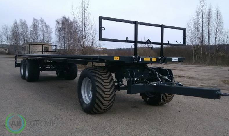 Dinapolis bale trailer RP-10500, 14 t - Mezőgazdasági platós pótkocsi: 1 kép. Dinapolis bale trailer RP-10500, 14 t - Mezőgazdasági platós pótkocsi: 1 kép.