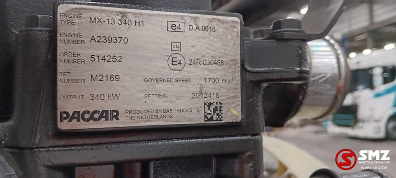 DAF Occ motor MX13 340H1 - 340KW DAF - Motor - Teherautó: 5 kép. DAF Occ motor MX13 340H1 - 340KW DAF - Motor - Teherautó: 5 kép.