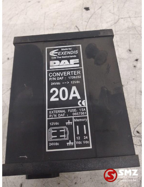 DAF Occ omvormer 24V-12V 20A DAF - Elektromos rendszer - Teherautó: 2 kép. DAF Occ omvormer 24V-12V 20A DAF - Elektromos rendszer - Teherautó: 2 kép.