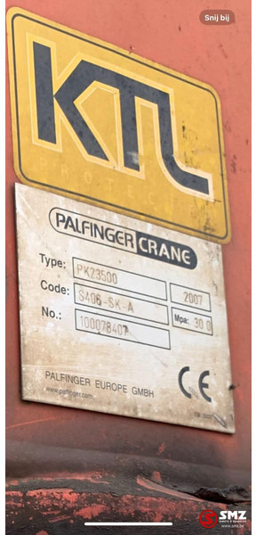 Palfinger Occ Autolaadkraan Palfinger PK23500 - Darugém: 5 kép. Palfinger Occ Autolaadkraan Palfinger PK23500 - Darugém: 5 kép.