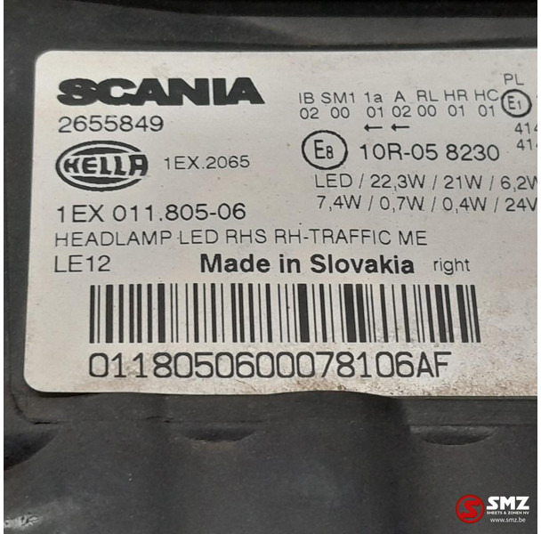 Scania Occ koplamp rechts Scania - Fényszóró - Teherautó: 3 kép. Scania Occ koplamp rechts Scania - Fényszóró - Teherautó: 3 kép.