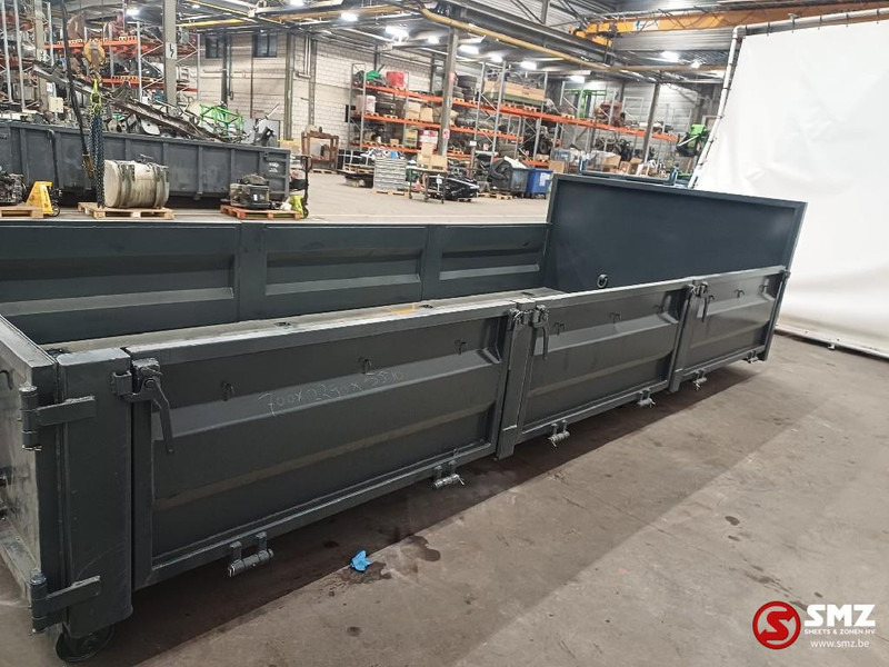 Smz Afzetcontainer SMZ 9m³ - 5500x2300x700mm - Emelőhorgos/ Konténerszállító rendszer: 4 kép. Smz Afzetcontainer SMZ 9m³ - 5500x2300x700mm - Emelőhorgos/ Konténerszállító rendszer: 4 kép.