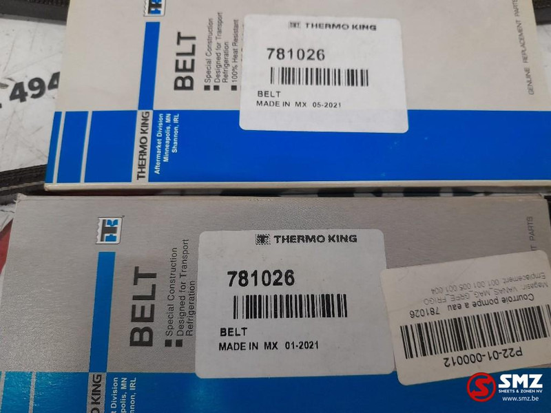 THERMOKING Set van 2 waterpompriemen Thermoking - Szíj - Teherautó: 4 kép. THERMOKING Set van 2 waterpompriemen Thermoking - Szíj - Teherautó: 4 kép.