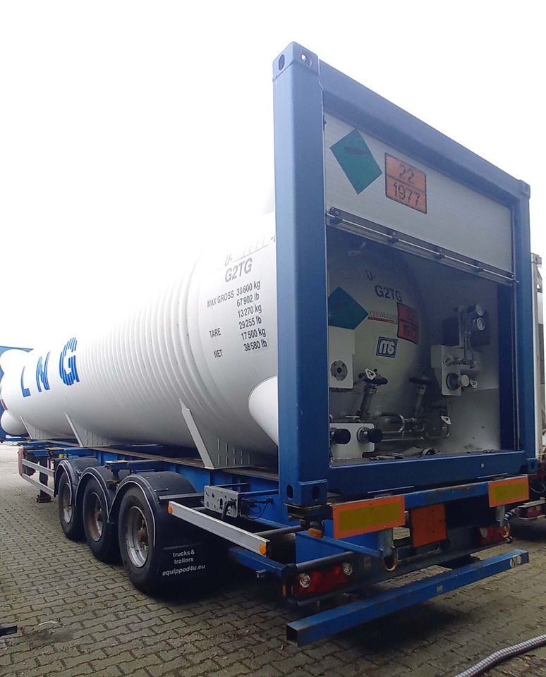 Ziemann LNG Methan Gas Cryogenic tank container 40ft tank - Tartályos félpótkocsi: 4 kép. Ziemann LNG Methan Gas Cryogenic tank container 40ft tank - Tartályos félpótkocsi: 4 kép.
