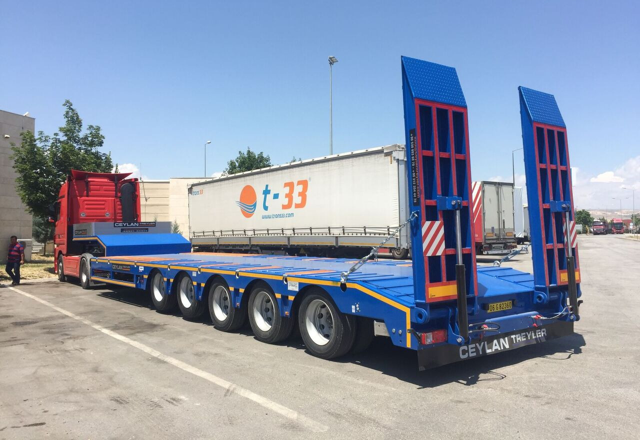 CEYLAN 3 AXLES STANDART & EXTENDABLE LOWBED - Félpótkocsi mélybölcsős: 2 kép. CEYLAN 3 AXLES STANDART & EXTENDABLE LOWBED - Félpótkocsi mélybölcsős: 2 kép.