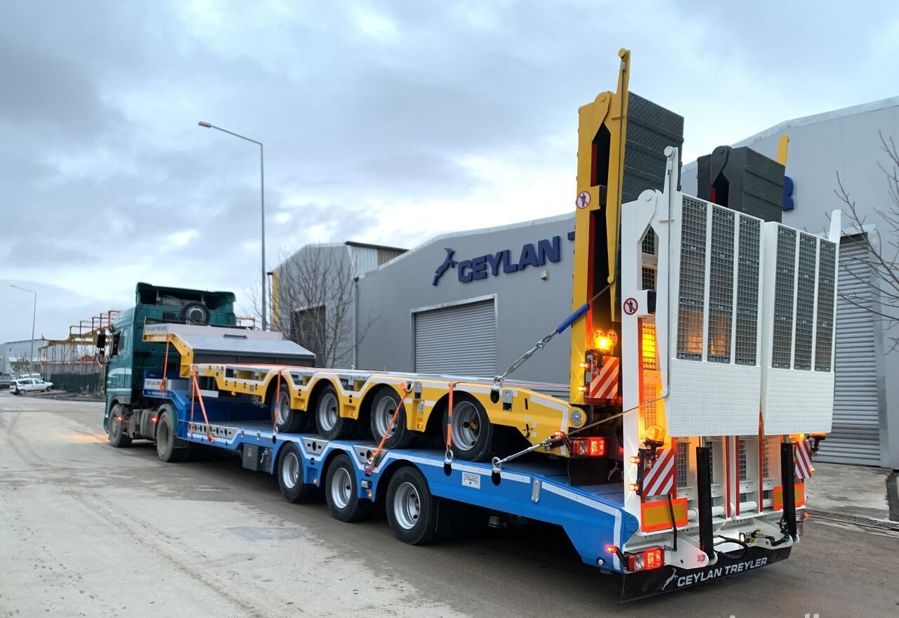 CEYLAN 4 AXLES STANDART & EXTENDABLE LOWBED - Félpótkocsi mélybölcsős: 5 kép. CEYLAN 4 AXLES STANDART & EXTENDABLE LOWBED - Félpótkocsi mélybölcsős: 5 kép.