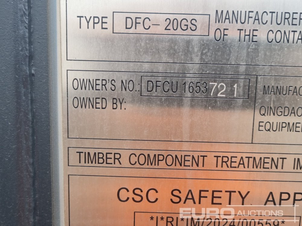 Tengeri konténer 20' x 8' Container, 2 Side Doors, 1 End Door (Cannot Be Reconsigned): 19 kép.