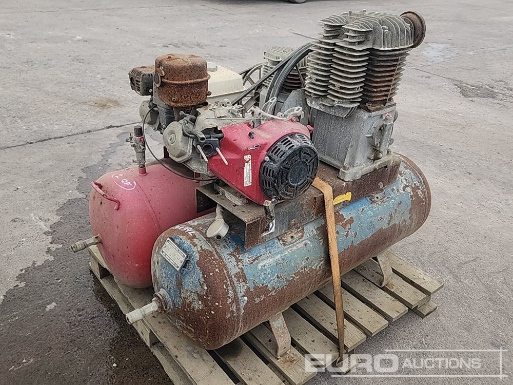 200 & 150 Litre Petrol Compressor, Honda Engine (Spares) (2 of) - Légkompresszor: 1 kép. 200 & 150 Litre Petrol Compressor, Honda Engine (Spares) (2 of) - Légkompresszor: 1 kép.