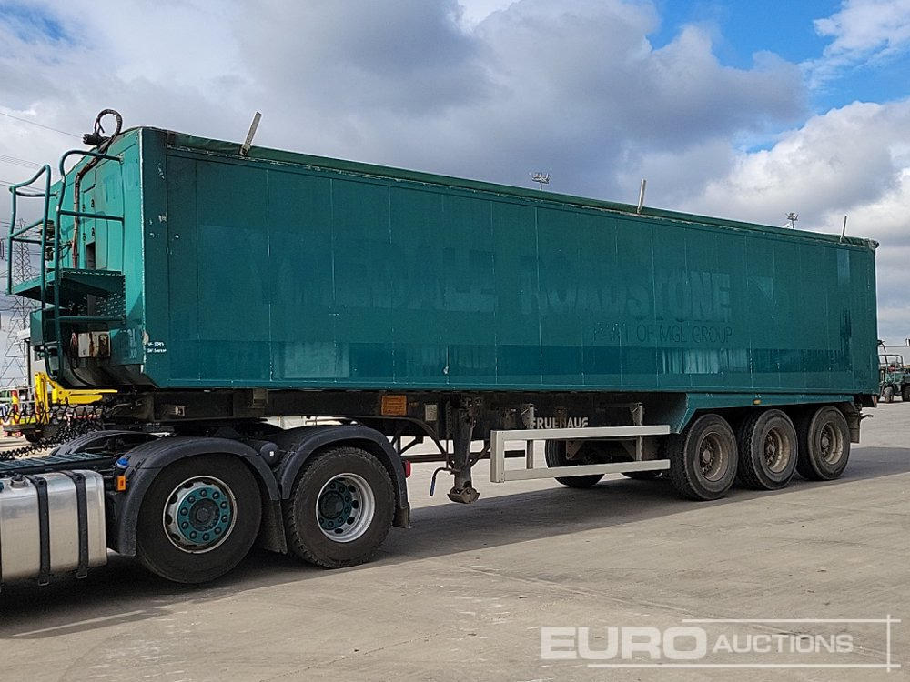 2008 Fruehauf Tri Axle Tipping Trailer, Easy Sheet - Félpótkocsi billenőplatós: 1 kép. 2008 Fruehauf Tri Axle Tipping Trailer, Easy Sheet - Félpótkocsi billenőplatós: 1 kép.