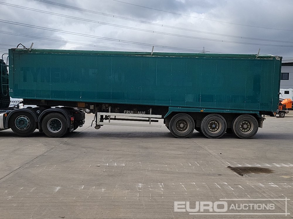 2008 Fruehauf Tri Axle Tipping Trailer, Easy Sheet - Félpótkocsi billenőplatós: 2 kép. 2008 Fruehauf Tri Axle Tipping Trailer, Easy Sheet - Félpótkocsi billenőplatós: 2 kép.