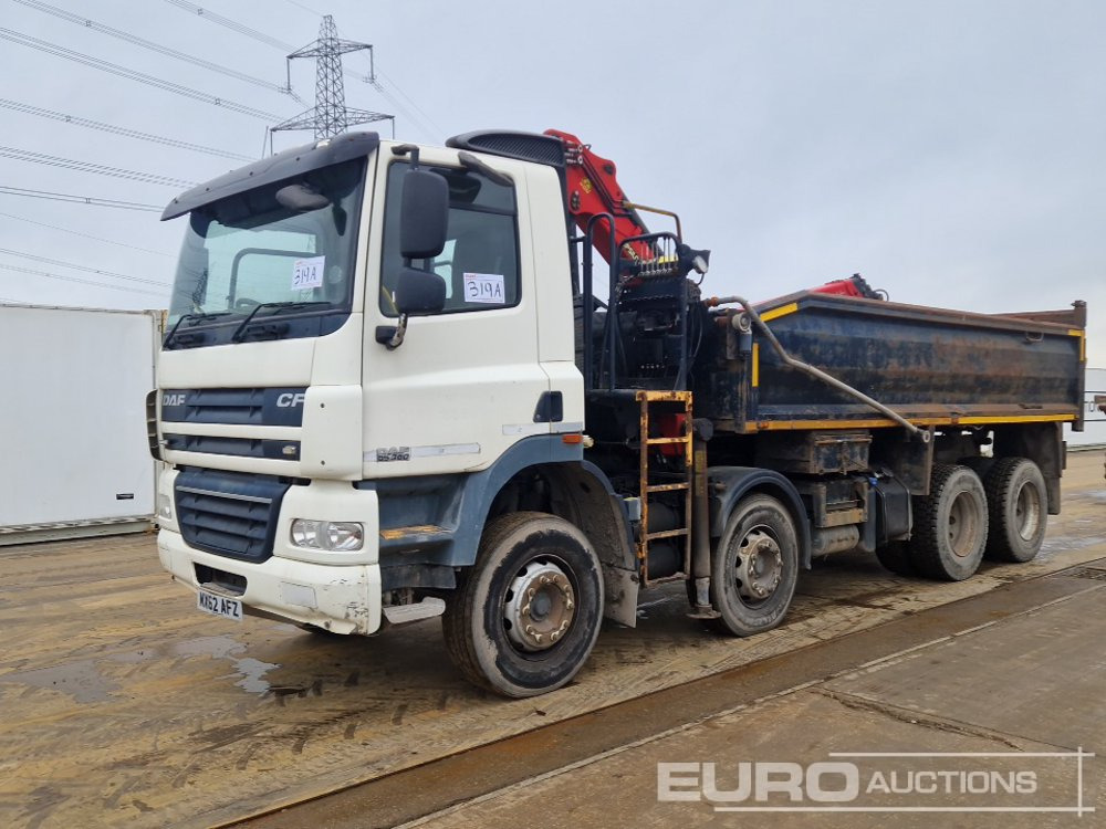 2012 DAF 85.360 - Billenőplatós teherautó, Darus autó: 1 kép. 2012 DAF 85.360 - Billenőplatós teherautó, Darus autó: 1 kép.