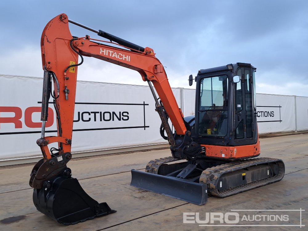 2012 Hitachi ZX52U-3-CLR - Minikotró: 1 kép. 2012 Hitachi ZX52U-3-CLR - Minikotró: 1 kép.