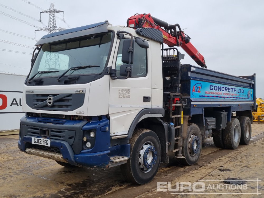 2012 Volvo FMX420 - Billenőplatós teherautó, Darus autó: 1 kép. 2012 Volvo FMX420 - Billenőplatós teherautó, Darus autó: 1 kép.