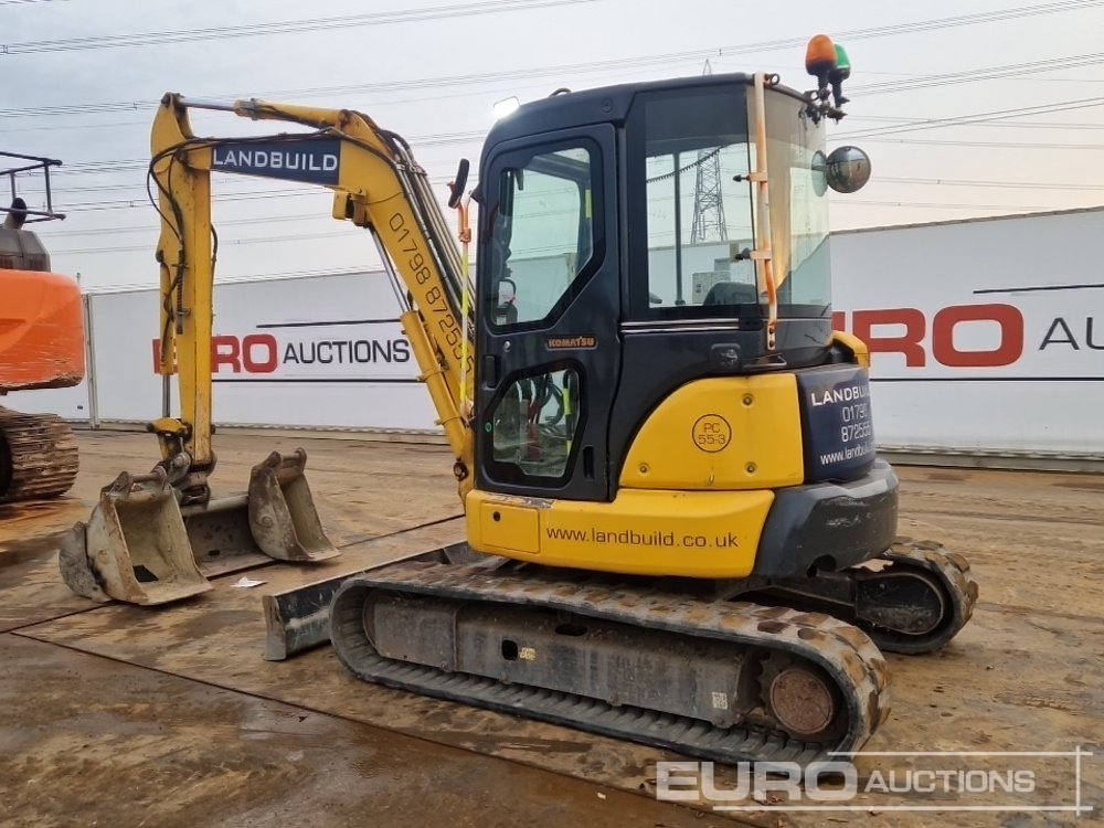 2013 Komatsu PC55MR-3 - Minikotró: 3 kép. 2013 Komatsu PC55MR-3 - Minikotró: 3 kép.