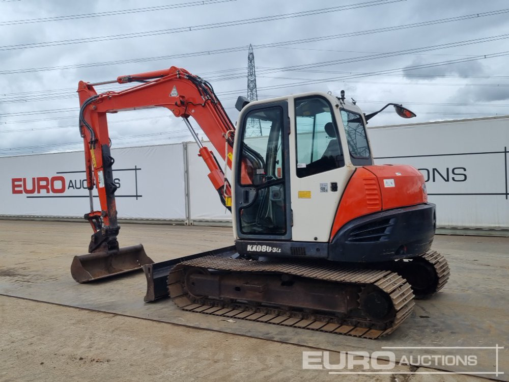 2013 Kubota KX080-3 - Minikotró: 3 kép. 2013 Kubota KX080-3 - Minikotró: 3 kép.